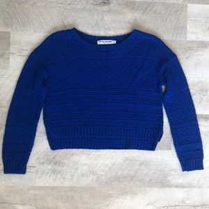 Blue Cropped Sweater